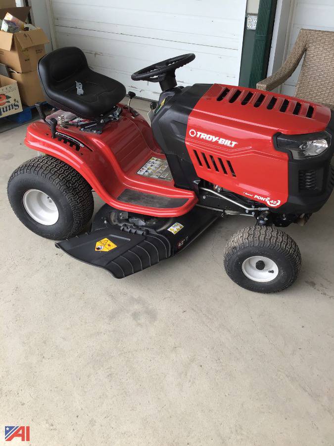 Auctions International Auction Surplus LiquidationNY 34179 ITEM TroyBilt Pony 42" Riding