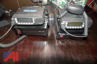 (#1) (2) Kenwood Transceivers and Samlex Power Suppliers