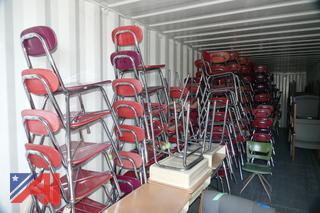 (#5) (Approx. 225) Metal School Chairs