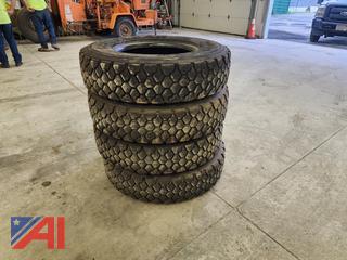 (4) 11R22.5 Tires