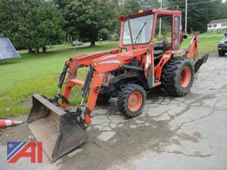 1990 Kioti LK3054 Compact Tractor with Loader and Backhoe