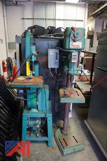 (2) Pc Powermate Drill Press & Grizzly Band Saw