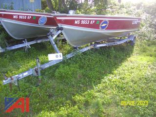 1997 Lund Laker 14 Boat with Motor and Trailer