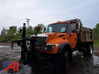 2007 International 7600 Dump Truck with Plow, Wing and Spreader