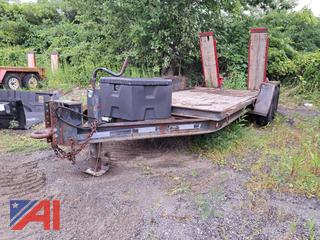 1999 Towmaster T-12DD 16' 6 Ton Equipment Trailer with Ramps