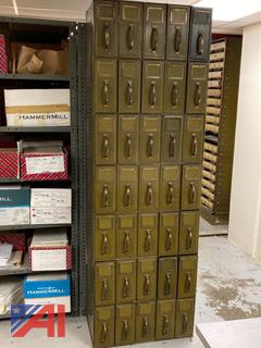 Vintage Metal Vertical Court File Cabinet 