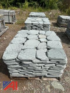 (3) Pallets of 1.5" Thick Tumbled Pavers, New/Old Stock