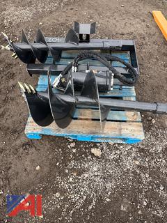 Skid Steer Mounted Auger and Bits