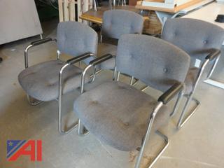 (4) Fabric Office Chairs