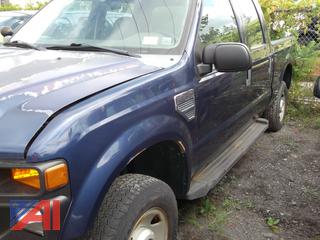 **Comes with Plow** 2008 Ford F250 Super Duty Crew Cab Pickup Truck with Plow
