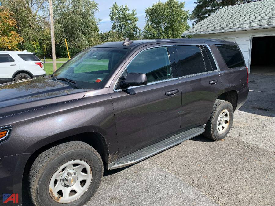 Auctions International Auction Town of Whitestown PDNY 34952 ITEM 2015 Chevy Tahoe Police