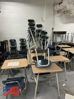 (Approx. 60) Student Desks and (30) Chairs