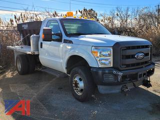 2013 Ford F350 XL Super Duty Flat Bed with Salter