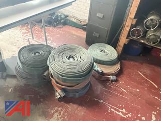 (11) 50' Fire Hoses, 1 3/4" with 1 1/2" couplers