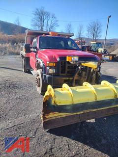 2008 Ford F550 Dump Truck with Plow