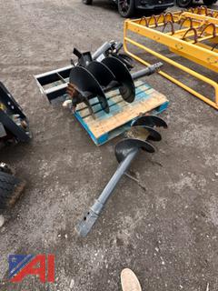 Skid Steer Mounted Auger and Bits