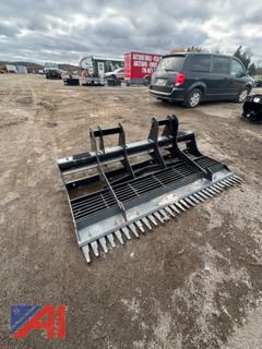 Skid Steer Mounted Land Sculptor with Front Comb