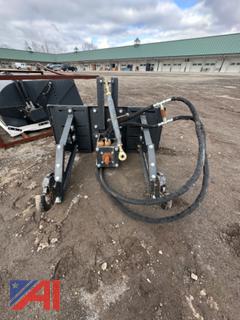 Skid Steer Mounted 3 Point Hitch PTO Adapter