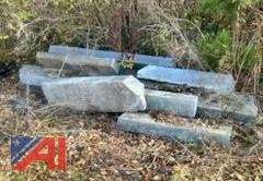 4'-7' Pieces of Granite Curb, New