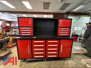 Steelman 7' Garage Storage Cabinet with Workbench