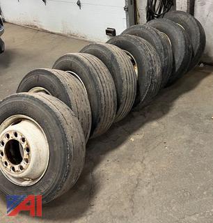 (8) 215/75R17.5 Tires with Rims