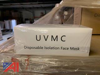 (1000 Boxes) Venitra Disposable Procedure Mask, 50/box, Exp: 03/30/2022, New/Old Stock