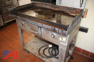 Commercial Wheeled Griddle 