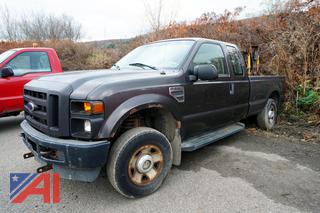 2008 Ford F250 XL SD Extended Cab Long Box Pickup Truck with Plow