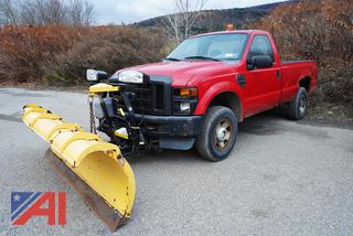 2008 Ford F250 Super Duty Pickup Truck with Plow