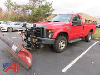 2010 Ford F250 Super Duty Pickup Truck with Plow