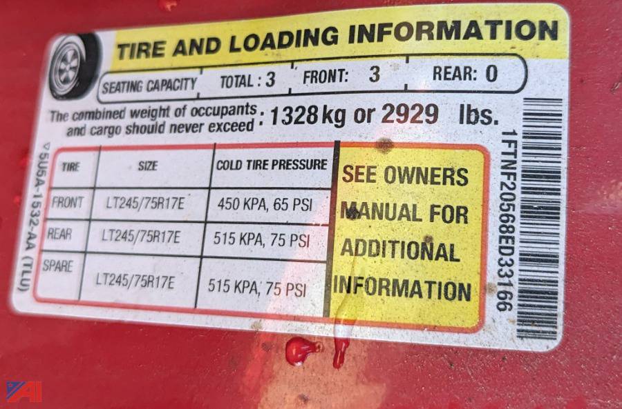 Auctions International Auction Town of WhitestownNY 35687 ITEM 2008 Ford F250 XL Super