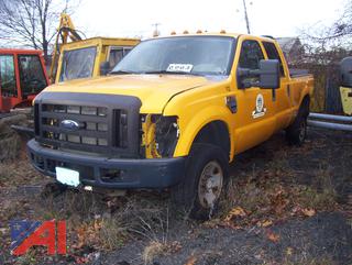 2009 Ford F350 Crew Cab Pickup Truck with Liftgate and Plow