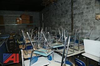 (#15) Large Lot of Desks and Chairs