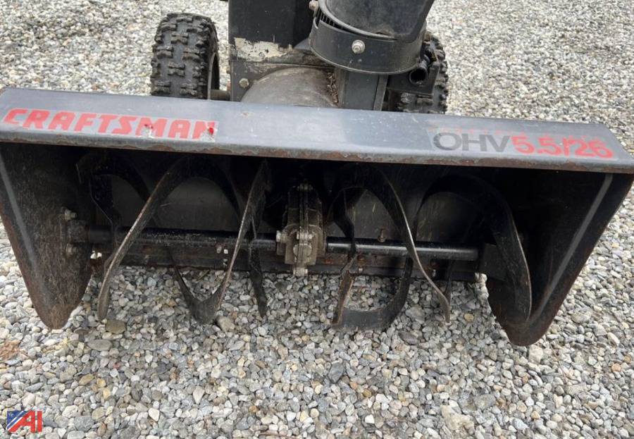 Auctions International Auction Surplus LiquidationNY 36222 ITEM Craftsman 26" Snow Blower