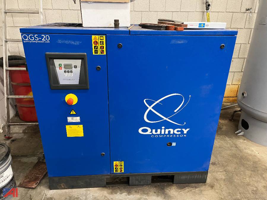 Auctions International Auction National GridMA 36340 ITEM Quincy Type QGS 20 Compressor