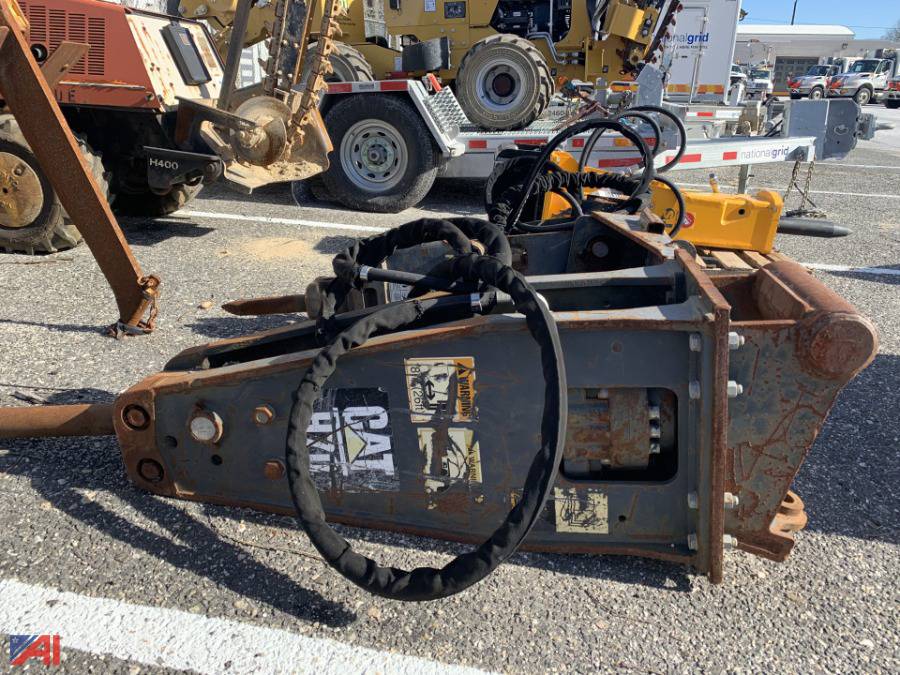 Auctions International Auction National GridNY 36435 ITEM CAT Backhoe Pavement Breaker