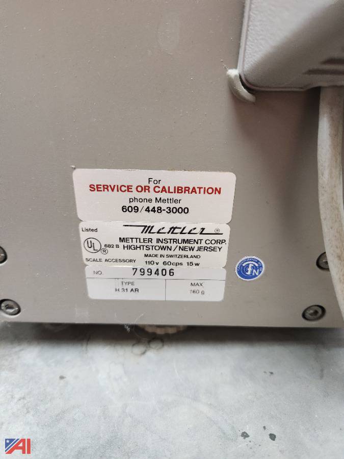 Auctions International Auction Village of CanastotaNY 37166 ITEM Metter Scale