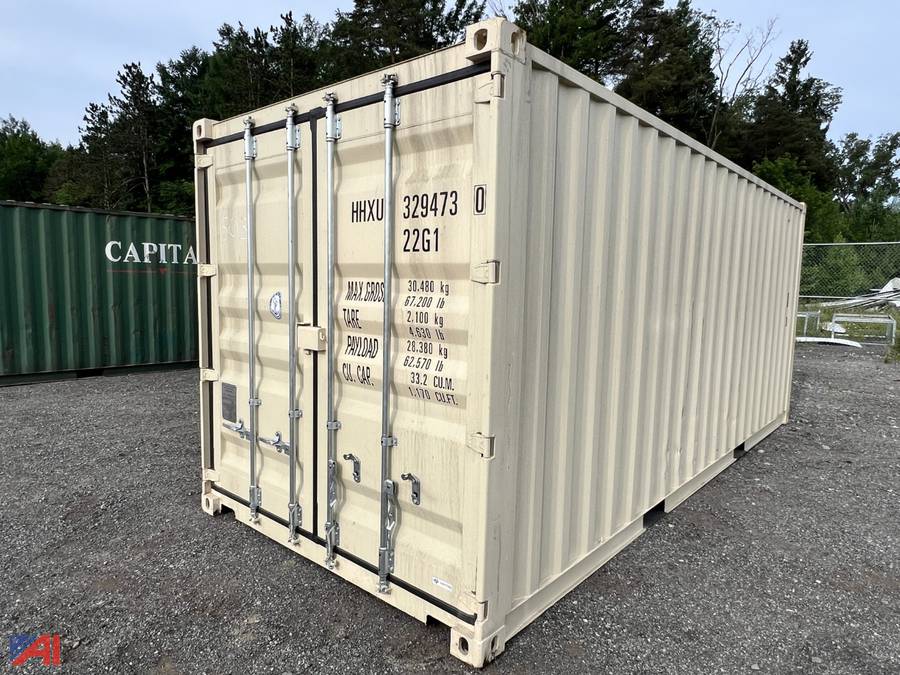 Auctions International Auction 20' Shipping ContainersNY 38133
