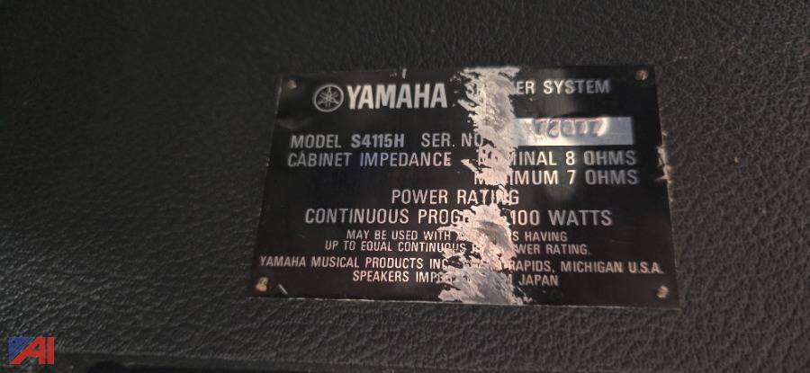 2) Yamaha Speakers Auction | Auctions International