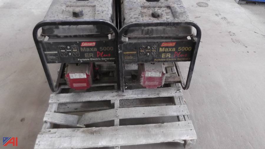 Auctions International Auction Franklin CountyNY 39580 ITEM (13) (2) Coleman Maxa 5000 ER