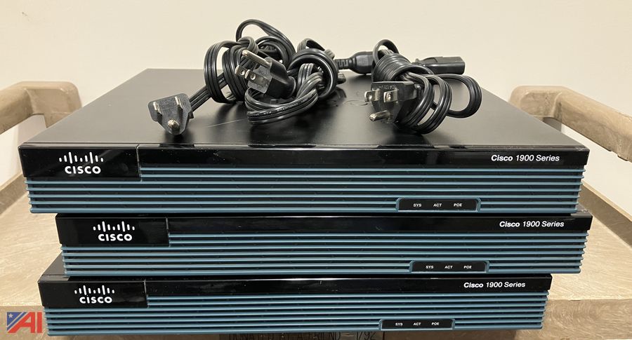 3) Cisco 1921/K9 Routers Auction | Auctions International