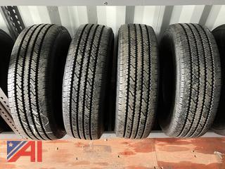 (4) Bridgestone V-Steel Rib 265 LT245/75R16 Tires